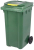 Бак для мусора на колесах 240L, зелёный