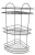 Полка угловая для ванной 3 яруса ECO BLACK TEKNIKTEL