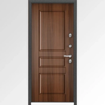 Дверь входная металлическая SNEGIR 55PP 950x2050 R,LKP "Зелёный Изумруд", S55-NC-2, KT орех, hrom/nakl NK-19 panou vopsit 