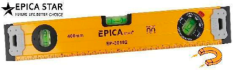 Уровень строительный 1000мм, сплошной (желтый), магнитный, EP-30196, Epica Star