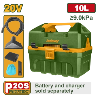 Пылесос беспроводной на аккумуляторе 20V 9.0kPa 10L; JDQV2A10 Jadever