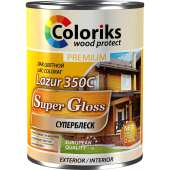 Лак алкидный цветной Lazur 350 C Coloriks 0,75 L (палисандр - 118)