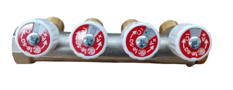 Распределительный коллектор с клапаном, наклоненный на 35° - 4-ходовой ITALIA