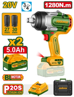 Аккумуляторный ударный гайковерт 20V 1280Nm  JDCD1B128  Jadever