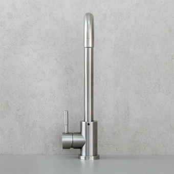 Смеситель для мойки - MAT│ECO INOX - высокий излив, нержавеющая сталь