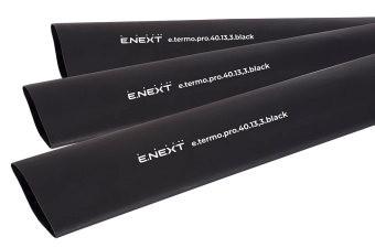 Термоусадочная трубка с клеевым слоем, 40/13,3, 1м, черная