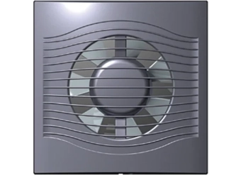 Вентилятор вытяжной с ультра-тонкой лицевой панелью Ø100 мм, SLIM 4C Dark Grey Metal, ERA