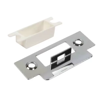 Защeлка межкомнатная пластиковый язычок, матовый никель 