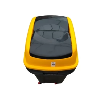 Мусорный бак на колесах HIPPO 70L Антрацит/Желтый