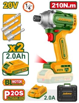 Беспроводной ударный гайковерт 20V 210Nm + 2 акк JDCD2B21  Jadever