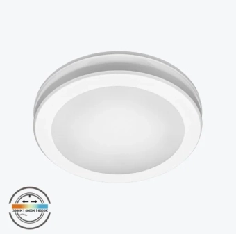 Светильник потолочный LED 20W 3CCT PL-CL20H9Y3CCT-WH 230V IP65 белый