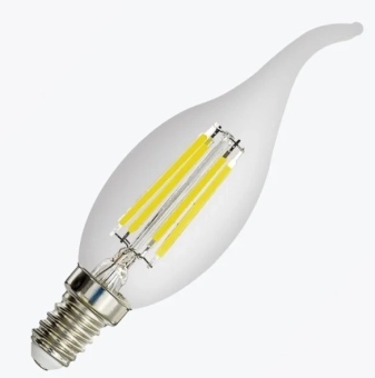 Светодиодная лампа филамент свеча на ветру PANLIGHT C37 5Вт 520 Лм E14 4000K PL-CAT50144
