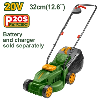Газонокосилка беспроводная на аккумуляторе 20V 3500min 320mm 30L; Jadever