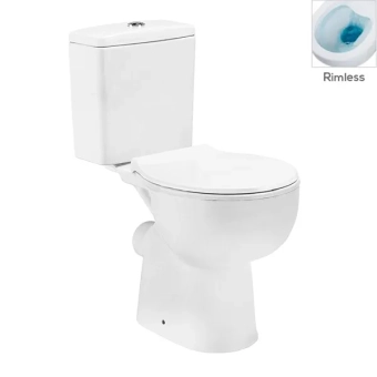 Унитаз напольный  MDB-1-P-PP P-TRAP no Rim + крышка Proplast