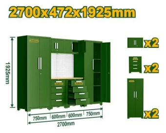 Модульный усиленный гаражный шкаф  2700*472*1925 мм JDCS3A06 Jadever