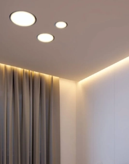 Профиль скрытого типа для потолка, UB1, матовый черный, 2,5 м