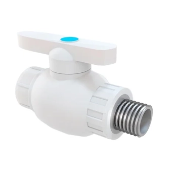 Кран шаровой PP-R Ø25 с наружной резьбой 3/4", RTP