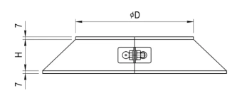 Юбка для дымохода Ferrum D280 (0,5мм)