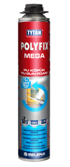 Пена монтажная полиуретановая профессиональная GUN Tytan POLYFIX MEGA 65L