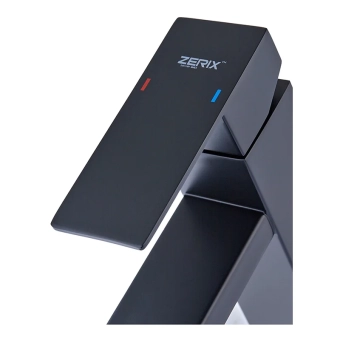 Смеситель для умывальника из нержавеющей стали  Zerix KUB-001 BLACK
