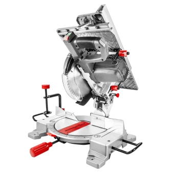 Торцовочная пила 59G801 Graphite. Стол распила. 1600 Вт. д 254 x 30 мм