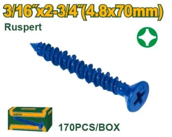 Саморез с покрытием Ruspert, GIPS-CARTON 4.8*70мм(170шт) JDXSQ914 Jadever