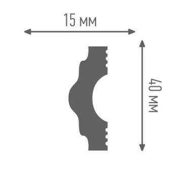 Молдинг PLINTEX M 40/15