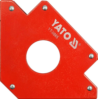 Магнитная струбцина для сварки YATO 122 х 190 х 25 мм Ø46 мм 34 кг (YT-0865)