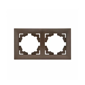 Рамка 2-я Графитовый Вертикальная / Горизонтальная Elmos