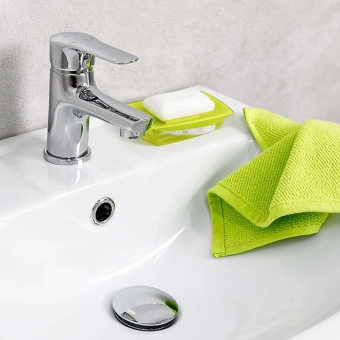 Смеситель для умывальника - MAT│ECO Серия SIENA - на умывальник, однорычажный, хром