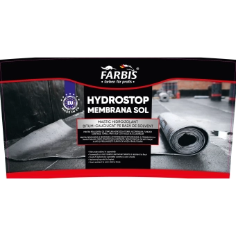 Мастика битумно-каучуковая 5 кг Hydrostop Membrana Sol