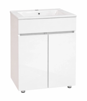 Шкаф под умывальник Morning 12 Bergamo + умывальник 60 line, 2 двери