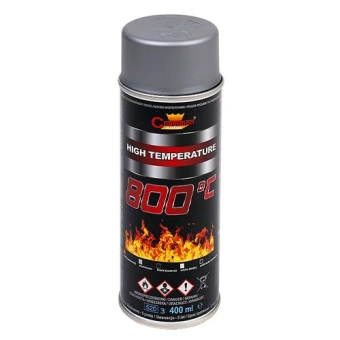 Эмаль CHAMPION термостойкая 800℃ серебро, 400 мл