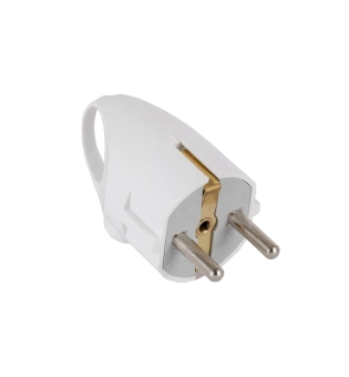 Вилка с заземлением и кольцом  2P+E NILSON