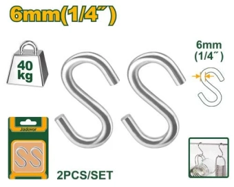 Крюк S-образный  6mm (2buc) JDSHK2K06 Jadever