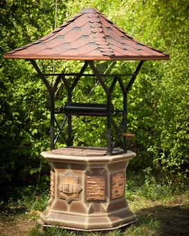 Колодец  "Cetatea" C-3 с крышкой кофейный