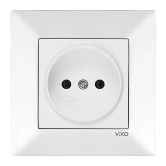 Розетка без заземления Meridian Viko by Panasonic. винтовое соединение. Белый