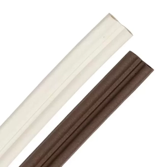 Уплотнитель самоклеящийся для дверей и окон "P" профиль 9x5,5мм, коричневый