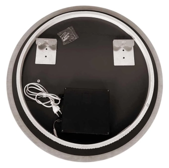 Зеркало для ванной LED 2700/4000/6000K (круглое с ободом) 60 x 60 см IP44