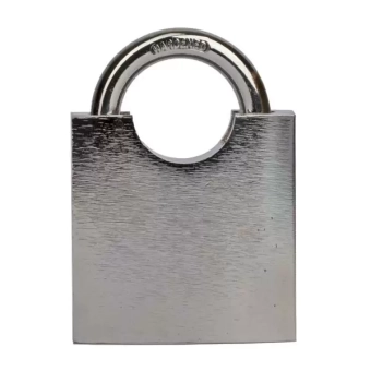 Замок навесной b60мм, чугун, хромир., дужка  d9мм