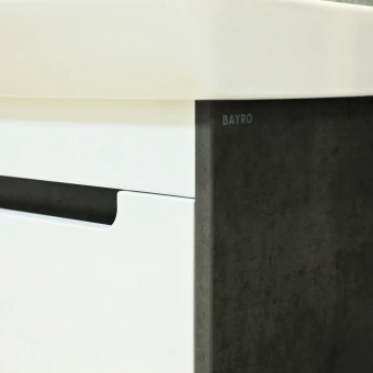 Шкаф Venus бетон Chicago тёмный под умывальник Neon 450 Bayro