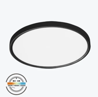 Плафон потолочный LED 32W 3CCT PL-CL32X3CCT-BL 230V IP20 черный 400x25 Ultra Slim PANLIGHT
