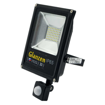 Светодиодный прожектор с датчиком Led 30W GLANZEN