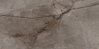 Плитка керамогранит ROOT Ash 60*120 см глянцевый, темно-коричневый, мрамор