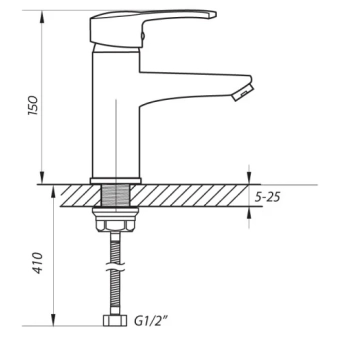 Смеситель для умывальника Zerix PUD1 146