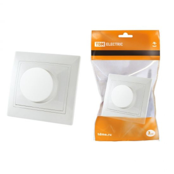 Светорегулятор поворотный RL 600 ВТ белый "ТАЙМЫР"