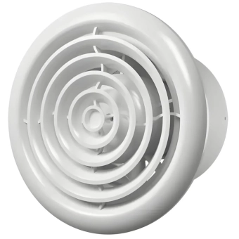 Вытяжной вентилятор Vent Europe CIRCLE 100 White для ванной и кухни, d.100 мм