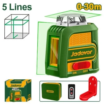 Самовыравнивающийся линейный лазер 0-30m 360° Jadever
