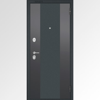 Входная металлическая дверь BulDoors Standart 70, черный шелк 7K-4, 86*2050 см