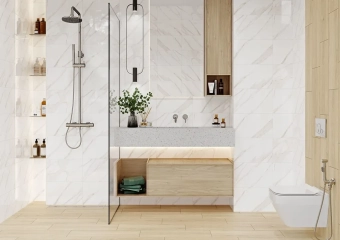 Плитка керамическая Loren White Glossy 250x400 мм Cersanit UA Украина